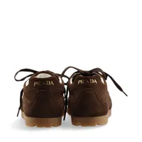 PRADA トライアングル ロゴ スエード スニーカー プラダ トライアングルロゴ 24AW スエード スニーカー 6 ユニ