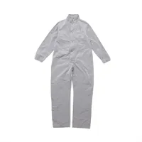 プラダ トライアングルロゴ 22年 シルク オールインワン M メンズ グレー  SGC096