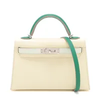 エルメス ケリー25 トリコロール ヴォーエプソン ヴェールフィズ