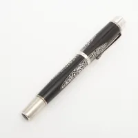 モンブラン 万年筆 925×ウッド シルバー×ブラック ペン先18K