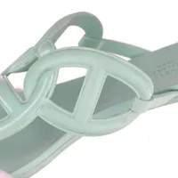 エルメス　正規品　シェーヌダンクル　ラバーサンダル　エジェリー　39 エルメス エジェリ ラバー サンダル 38 レディース ブラック