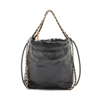 25新作 シャネル 22 ミニ ハンドバッグ シャイニーカーフスキン Chanel 22 ミニ ハンドバッグ、シャイニー カーフスキン