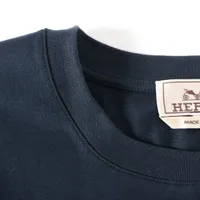 国内発送・すぐ届く【HERMES】コットン Tシャツ エルメス コットン Tシャツ XS メンズ ネイビー 代理店タグなし
