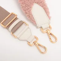 フェンディ ストラップユー ショルダーストラップ ムートン×キャンバス