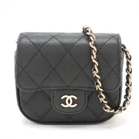 タイムセール!!シャネル キャビアスキン キーケース ミニマトラッセ CHANEL - シャネル マトラッセ キャビアスキン キーケース