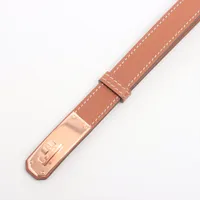 エルメス ケリーベルト W刻 ベルト GP×革 ゴールド A3599137