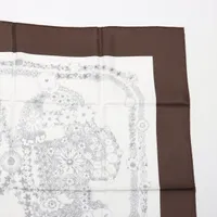 エルメス カレ90 RIDES DE GALA EN FLEURS ブリッドドゥガラアン