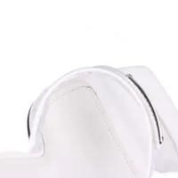 プラダ トライアングルロゴ PVC×パテント サンダル 36.5 レディース