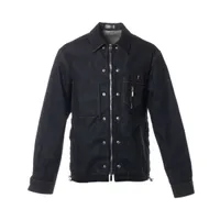 ディオール×サカイ コットン デニムジャケット 44 メンズ ネイビー