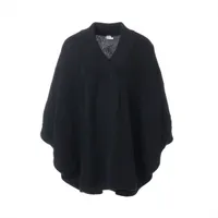 【大胆シルエット♪】エルメス★ポンチョ エルメス 24AW ウール ポンチョ 38 レディース カーキ 2904D3