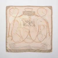 エルメス カレ90 Projets Carres 計画力 エルメス カレ90 PROJETS CARRES 計画力 スカーフ シルク ベージュ