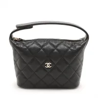 CHANEL マトラッセ　36.5 裏張り済み シャネル マトラッセ キャビアスキン 2WAYショルダーバッグ