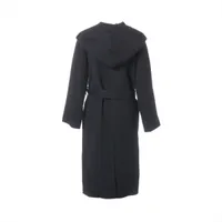 エルメス 21AW カシミヤ コート 36 レディース ブラック セリエ