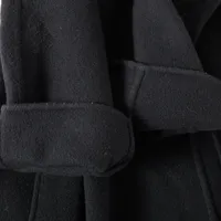 エルメス 21AW カシミヤ コート 36 レディース ブラック セリエ