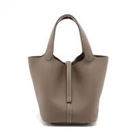 美品【Hermes】ピコタン 22 シルバー金具 エルメス ピコタンロック22/MM グリパンタン トリヨンクレマンス