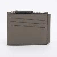 美品　メゾンマルジェラ　4ステッチ　 マネークリップ　ライトグレー　ブラウン メゾンマルジェラ Maison Margiela 4ステッチ マネークリップ