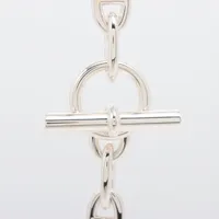 HERMES 稀少 ペンダント シルバー Chaine d'ancre Enchainee GM HERMES エルメス ネックレス シェーヌダンクル アンシェネ PM