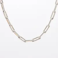 【メタリックの輝きが視線を奪う】HermesSandaliKylie60シルバー エルメス ネックレス 925 5.4g シルバー キズ、スレ、くすみ