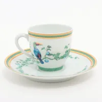 エルメス カップ&ソーサー 陶器 ルビー スレ、クスミ有 ヴォヤージュ