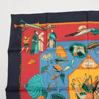エルメススカーフ カレ90 シルクOMBRELLES ET PARAPLUIES エルメス スカーフ カレ90 OMBRELLES ET PARAPLUIES 日傘と雨傘