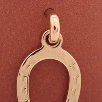 エルメス ポルトボヌール スカーフリング レザー ブラウン A3605369