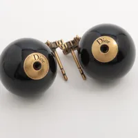 ディオール ピアス(両耳用) GP×ラインストーン DP018937｜中古ブランド