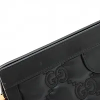 【セール】グッチ☆GGマテラッセ レザーショルダーバッグ 826217 グッチ GGマトラッセ レザー 2WAYショルダーバッグ ブラック