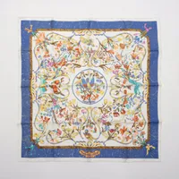 ☆極美品☆エルメス　カレ90　PIERRESd'ORIENT　東洋の石 ブルー系 HERMES エルメス カレ90 PIERRES d' ORIENT et OCCIDENT 東洋の