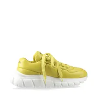 ☆送料無料☆ EIDER ☆ Pierce TT (Y5) YELLOW ☆ 男女共用 プラダ トライアングルロゴ レザー スニーカー EU36 1/2