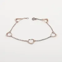ティファニー　ブレスレット　オープンハート　5P バングル　シルバー925 TIFFANY&Co. ティファニー 5P オープンハート ブレスレット
