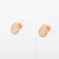 美品　ブシュロン セルパンボエム エクストラスモール ダイヤ ピアス　YG BOUCHERON - ブシュロン セルパンボエム ダイヤ ピアス XS