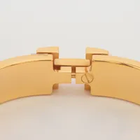 エルメス Hバングル クリッククラックPM ブレスレット GP×エナメル