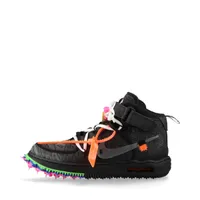 ナイキ×オフホワイト AIR FORCE 1 MID SP メッシュ スニーカー