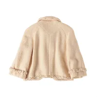 (*)様 CHANEL ジャケット　アイボリー　サイズ36 シャネル ココボタン 07A ウール ジャケット 36 レディース