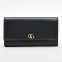 630✨美品✨グッチ 財布 オフィディア GGマーモント シェリー レザー 黒 GUCCI - 630✨美品✨グッチ 財布 オフィディア GGマーモント シェリー