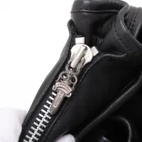 クロムハーツ ショルダーバッグ レザー×925 ブラック×シルバー