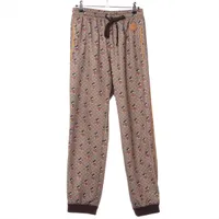 Hampstead 38 パンツ　グレーブラウン　新品 ペアスキンピンタックストレートパンツ 【Pierrot】【スピード