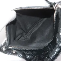 バレンシアガ ルカゴールXS レザー ショルダーバッグ ブラック