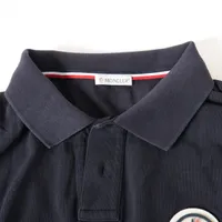モンクレール 20年 コットン ポロシャツ XXL メンズ ネイビー