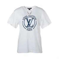 Louis Vuitton 新作の【Tシャツ】コットン チェーン ホワイト Chain Detail T-Shirt - Women - Ready-to-Wear | LOUIS VUITTON ®