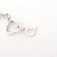 【美品】クリスチャンディオール／ロゴ バングル ラインストーン ブレスレット クリスチャン ディオール ブレスレット/バングル Christian Dior