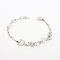 Christian Dior GP ラインストーン クロス ブレスレット クリスチャンディオール ロゴ ラインストーン ブレスレット GP