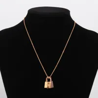 エルメス オーケリー PM D刻 ネックレス GP×革 ゴールド×ブラウン