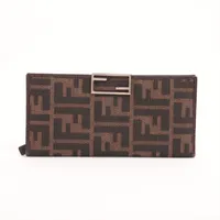 未使用品 FENDI 長財布 7M0355 グレージュ セレリア レザー 442 7M0210AP3BF0J55_01