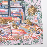 エルメス カレ90ダブルフェイス Les Douze Leopards 12頭の