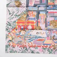 エルメス カレ90ダブルフェイス Les Douze Leopards 12頭のレオパード