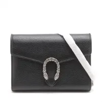 グッチ ディオニュソス レザー ミニ チェーンバッグ 401231 ウォレット Black Leather Dionysus Mini Chain Bag | GUCCI® US