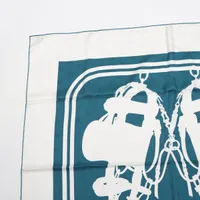 エルメス カレ90 BRIDES de GALA 式典用馬勒 スカーフ シルク