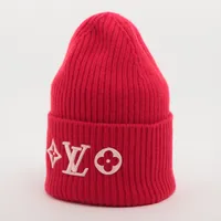 ルイヴィトン ニット帽 ポネ・LVヘッドライン 安心国内】Louis Vuitton ボネ・LV ヘッドライン ニット帽 (Louis