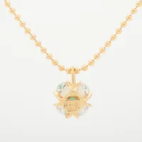 yukiko ⭐️K18 ダイヤモンド　エメラルド　ルビーペンダント K18YGエメラルド／ダイヤモンドネックレス［5月］ | Ponte